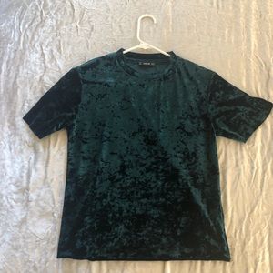 green velvet top